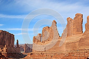 Park Avenue in the Arches national Park, Utah