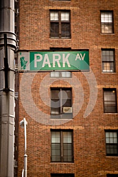 Park Avenue street sign