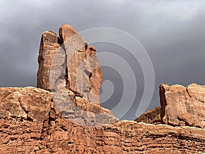 Park Avenue Trail on Arches Entrance Road in Arches National Park Utah Photo