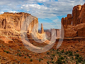 Park Avenue Trail at Arches National Park UT