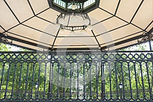 Park bandstand of modernism style, Brunete, Spain