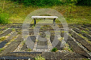 Park Bench in garden 3