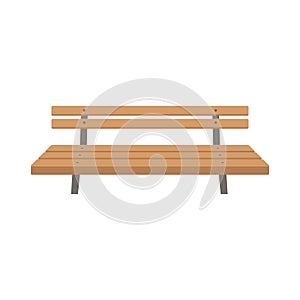 Park bench vector illustration flat style