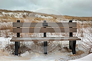 Park Bench in the Winter