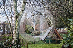 Alameda Park in Santiago de Compostela, Galicia photo