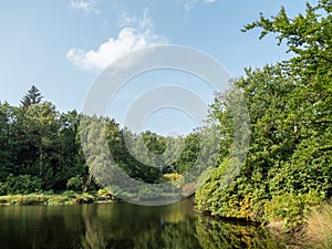 Park and castle at the north sea