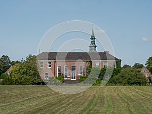 Park and castle at the north sea