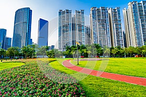 Park in city of Guangzhou in China