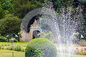 Park in the city of nancy france