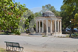 Park at Corfu island in Greece