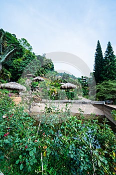 Park at Doi Pui Mong hill tribe village