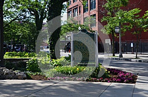 Park in Downtown Detroit, Michigan