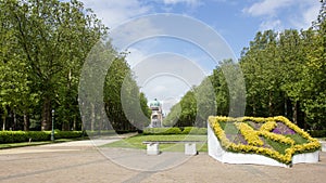 Park Elisabeth and Sacred Heart Basilica in Brussels, Belgium