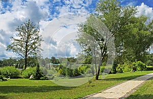 Park in Feofaniya, Kyiv, Ukraine