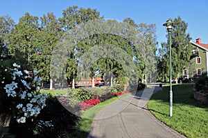 The park Floras kulle in LuleÃ¥