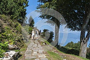 Park Giardino Botanico Alpina near Stresa in northern Italy