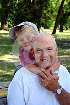 At the Park with Grandpa