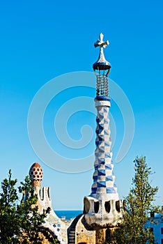 Park Guell by Antonio Gaudi in Barcelona