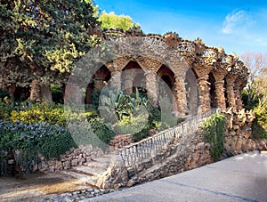 Park Guell in Barcelona, nobody