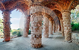 Park Guell in Barcelona, nobody