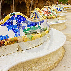 Park Guell, Barcelona, Spain