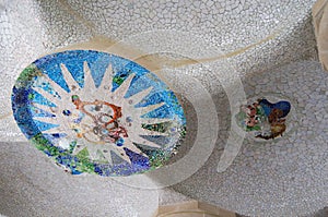 Park Guell in Barcelona, Spain