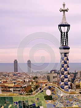 ParK guell in barcelona, spain