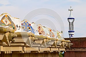 Park Guell serpentine bench