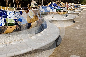 Park Guell - wavy bench