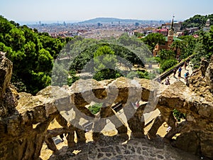 Park GÃ¼ell, view from the top