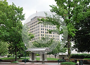 Park and Historical Building in Downtown Chattanooga, Tennessee