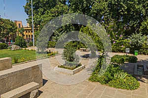 Park at Ibn Sina (Avicenna) Mausoleum in Hamadan, Ir photo