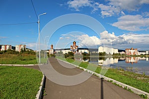 Park with a lake, Zelenogorsk