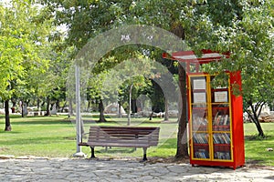 Park mini library landscape