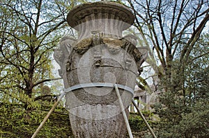 The Park of the Monsters of Bomarzo,is a Renaissance garden of 1500 with many monstrous statues that still represent a mystery