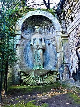 Park of the Monsters, Sacred Grove, Garden of Bomarzo. Aphrodite and beauty