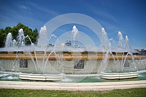 Fountain in the sunlight photo