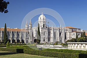 Park and Mosteiro dos Jeronimos in Lisbon