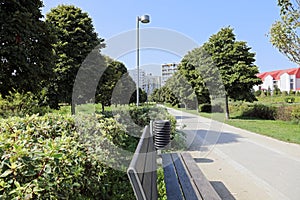 Park and nature integrated into housing estate