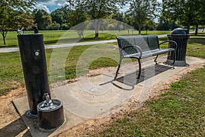 Park necessities closeup