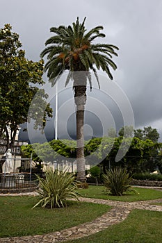 Park of palace Achilleon, Corfu, Greece