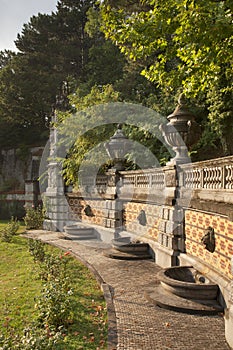 Park of palace of emperor Alexander III in Massandra. Crimea. Ukraine