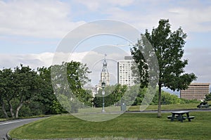 Park Plains of Abraham from Old Quebec City in Canada