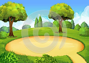 Park playground background