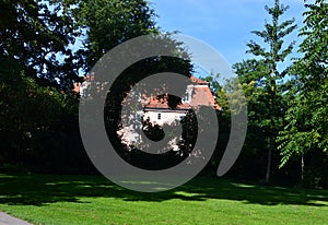 Park at the River Ilm in the Old Town of Weimar, Thuringia