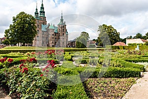 Park and Rosenborg Castle in Copenhagen, Denmark.