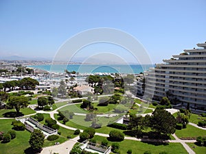 Park and sea, Villeneuve-Loubet, Cote d'Azur.