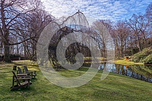 The park in the seventeenth century Duin & Berg estate in Santpoort, The Netherlands photo