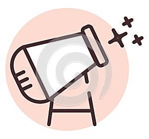 Park snow maker, icon