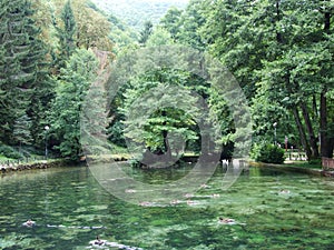 Park and source of Bosna River